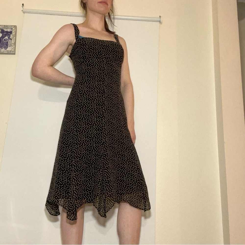 Nine West Black and White Patterned Dress